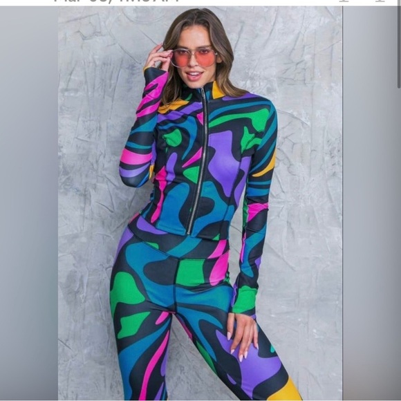 Flying Tomato Pants - Dani Printed Scuba Tracksuit